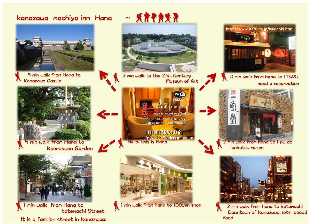 Kanazawa Machiya Inn Hana Exteriör bild